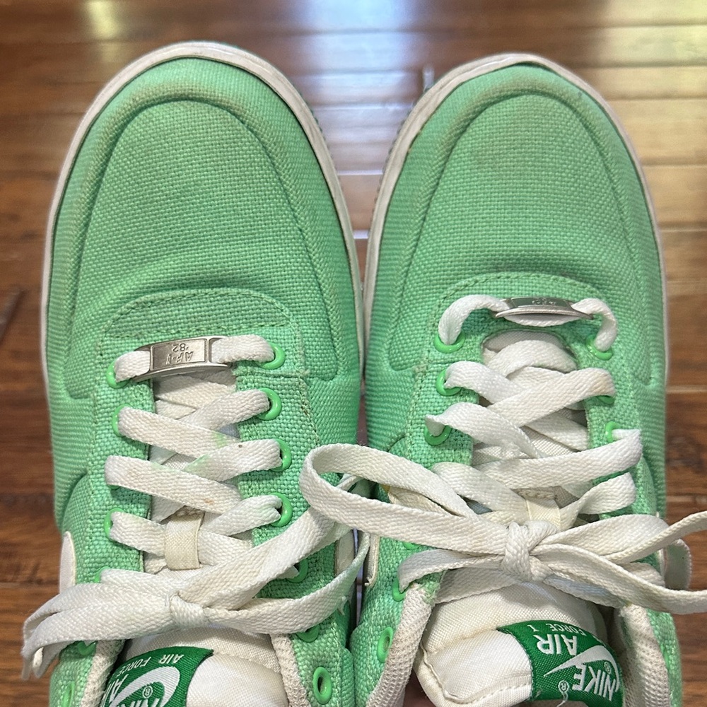 Nike Air Force 1 Low Canvas Tourmaline size 9.5 - Picture 5 of 10
